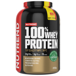 100% Whey Protein - 2250 г - банан + полуниця