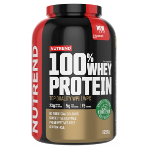 100% Whey Protein - 2250 г - полуниця