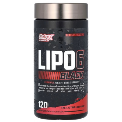 Lipo 6 Black Powerful WLS Extreme Potency - 120 капс