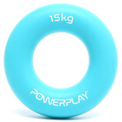 Еспандер кистевой силиконовый PowerPlay PP-4324 Hand Grip Ring Light (15 кг) - голубой