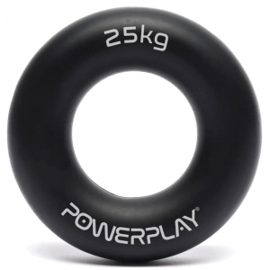 Еспандер кистьовий силіконовий PowerPlay PP-4324 Hand Grip Ring Hard (25 кг) - чорний