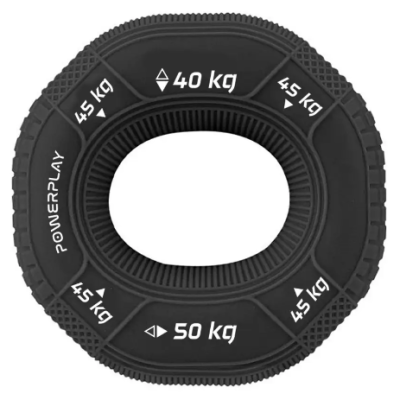 Эспандер кистевой силиконовый PP-4331 (Hand Grip Hard 40-45-50 кг) - черный