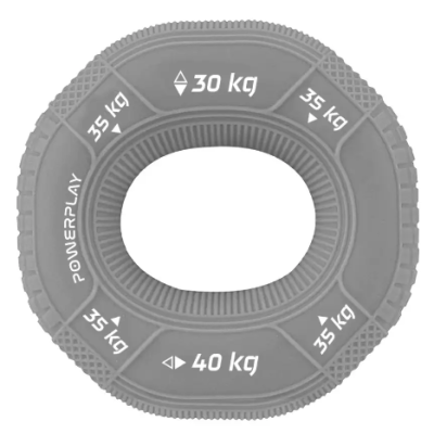 Эспандер кистевой силиконовый PP-4331 (Hand Grip Large 30-35-40 кг) - серый