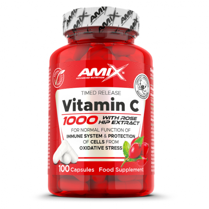 Amix C-Vitamin + Rose Hips 1000mg - 100 капс