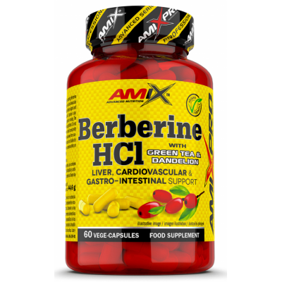 AmixPro Berberine HCl with GreenTea & Dandelion - 60 капс