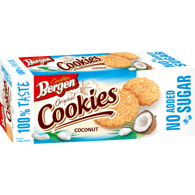 Кокосовое печенье Bergen (без сахара) - 130 г