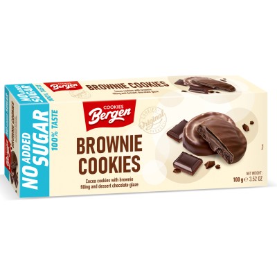 Печенье Bergen брауни (без сахара) - 128 г