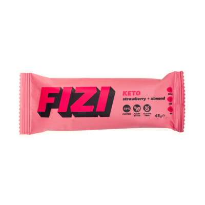 Батончик Keto - 45 г - полуниця + мигдаль