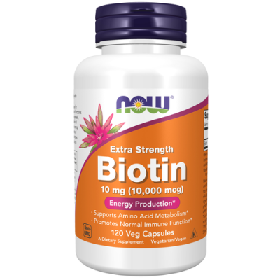 BIOTIN 10MG (10,000mcg) 120 веган капс