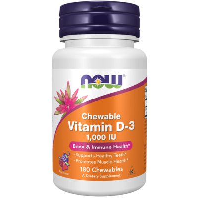 Vitamin D3 1000 ME - 180 жувальних таб - Фруктовий