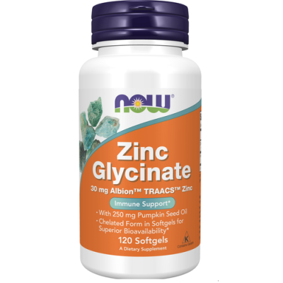 Zinc Glycinate - 30mg 120 софт гель