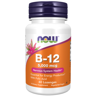 B-12 5000 mcg + Folic - 60 пастилок