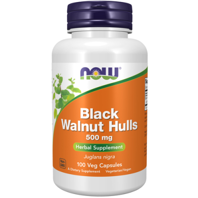 Black Walnut Hulls 500 mg - 100 веган капс