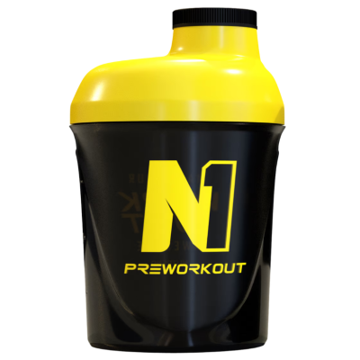 Shaker Nutrend N1 - 300 мл - чорно/жовтий