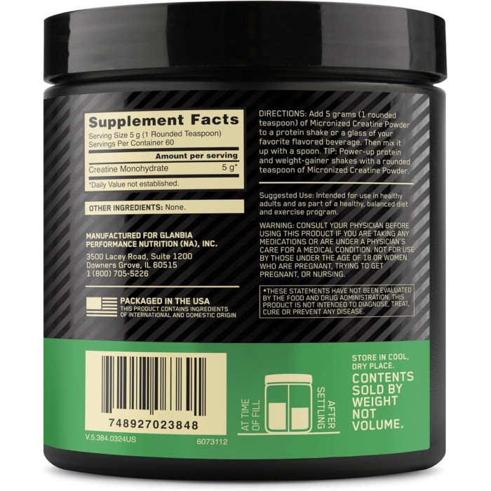 Optimum Nutrition Creatine Powder