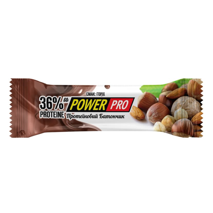 Power Pro Батончик 32%, 60 г - орех Nutella (Sugar Free)