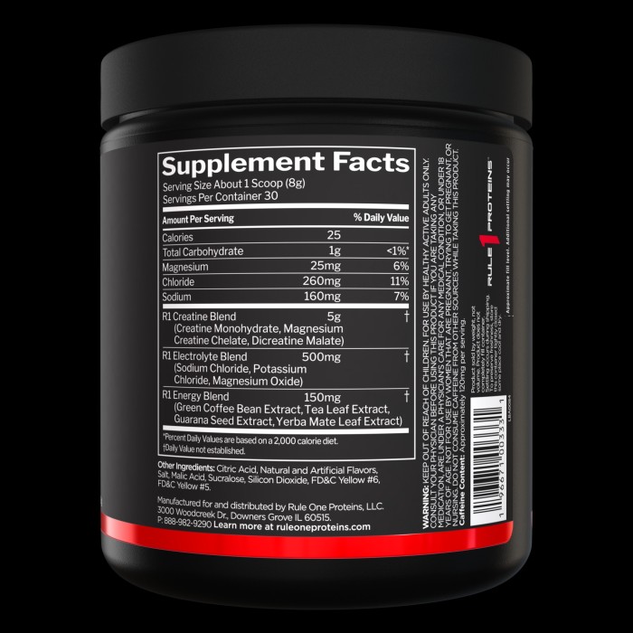 Rule 1 Charged Creatine - 270 г