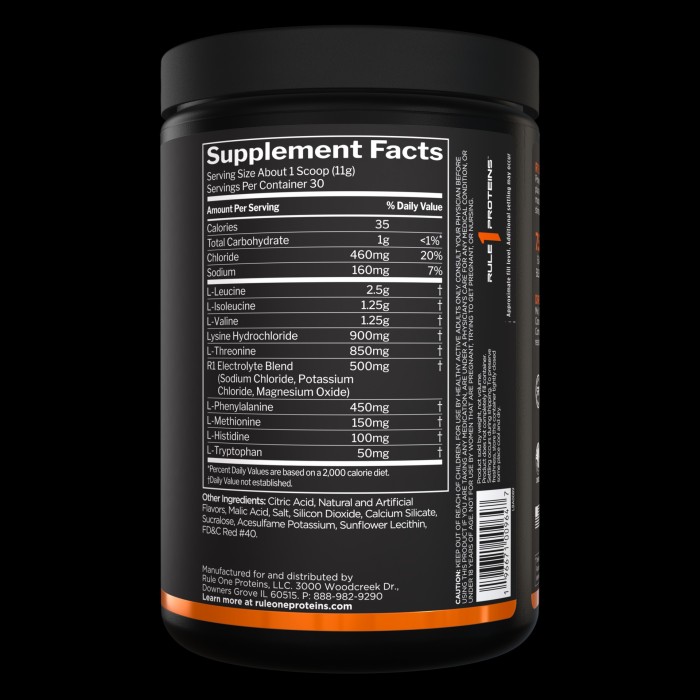 Rule 1 Essential Amino 9