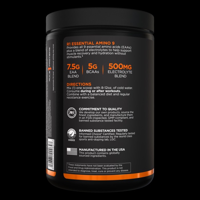 Rule 1 Essential Amino 9