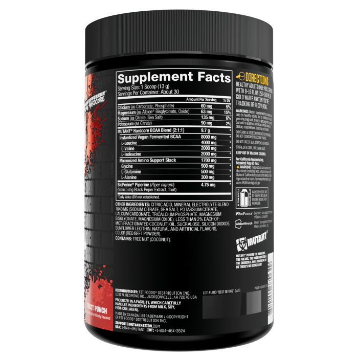 Mutant HARDCORE BCAA