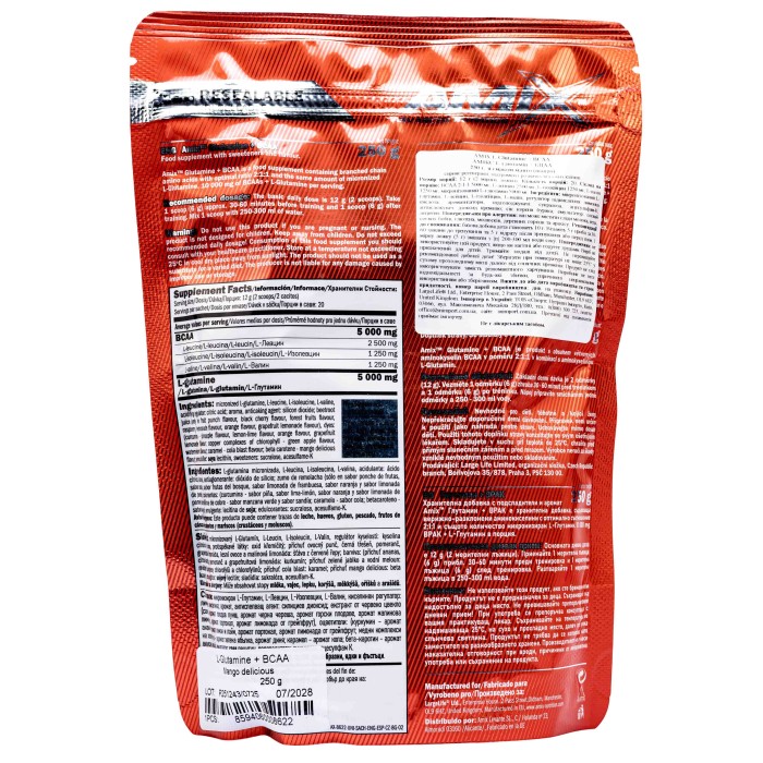 Amix L-Glutamine + BCAA