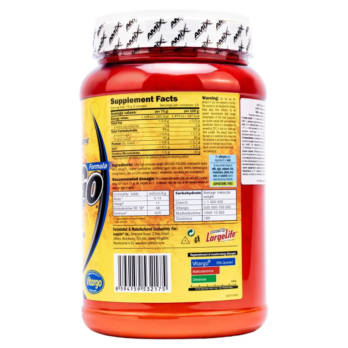 Amix VitarGo Crea-X 1000г Апельсин