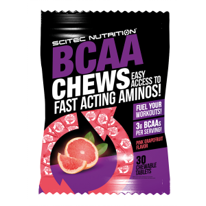 BCAA Chews 30 tabs - рожевий грейпфрут Фото №1