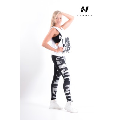 273 Hooded Tank Top Hard black - Hard white