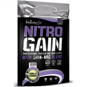 BT NITRO GAIN 908 g пакет - ваниль-банан Фото №1
