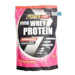 PowerPro Whey Protein, 1 кг - полуниця