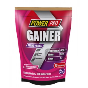 PowerPro Gainer, 2 кг - лісова ягода