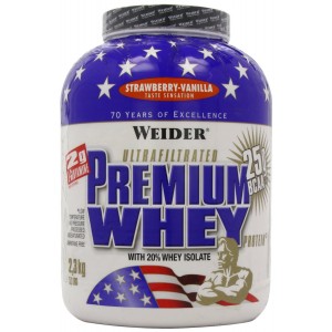Weider Premium Whey Protein  2300g (клубника)		 Фото №1