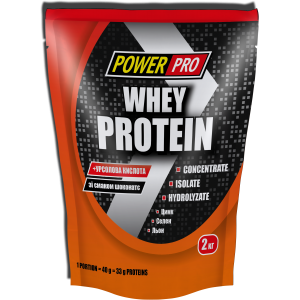 PowerPro Whey Protein, 2 кг - шоколад-горіх