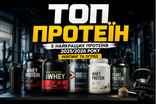 ТОП-5 лучших протеинов 2025/2026 года: рейтинг и обзор