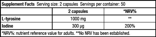 L-Tyrosine 500 mg - 100 caps