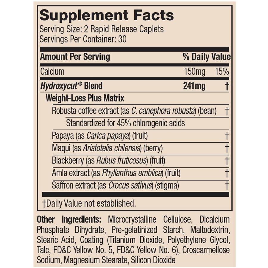 Hydroxycut Clinical Caffeine Free - 60 caps