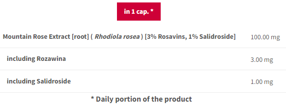 Rhodiola rosea - 60 таб
