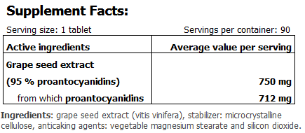 GreenDay ProVegan Grape Seed Extract - 90 таб