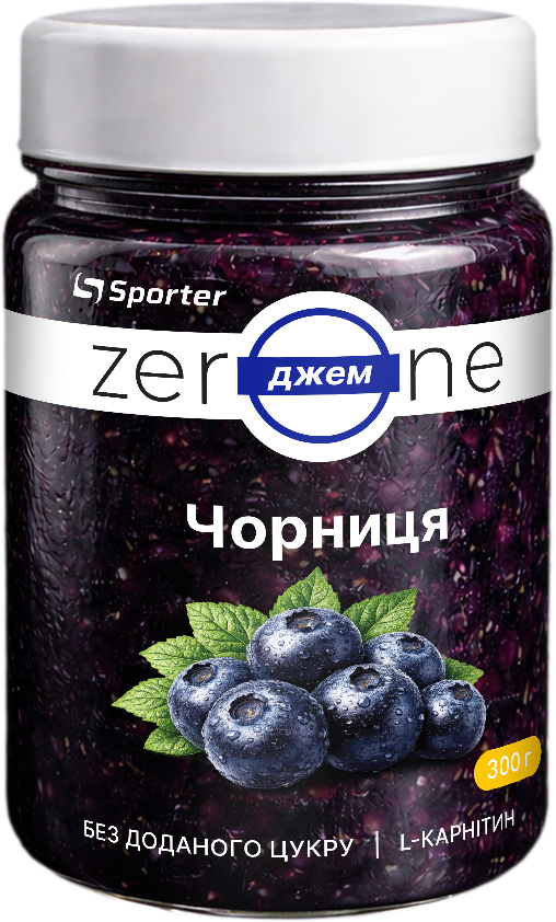 Джем Zero One ягодный - 300 г - черника купить Киев и Украина
