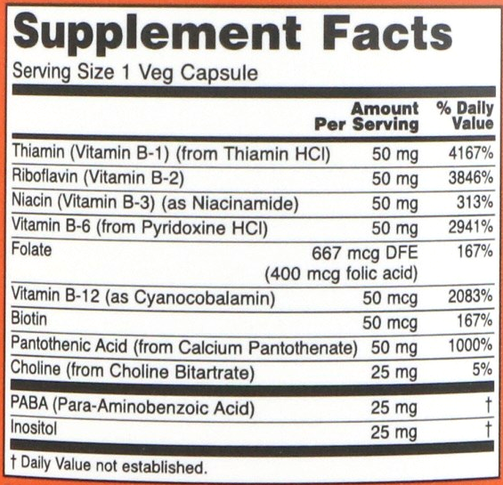 Vit B-50, 250 веган капс