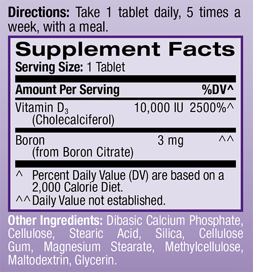 Vitamin D3 10,000IU - 60 таб