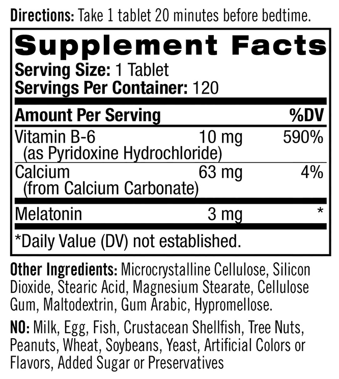 Melatonin 3mg - 120 таб