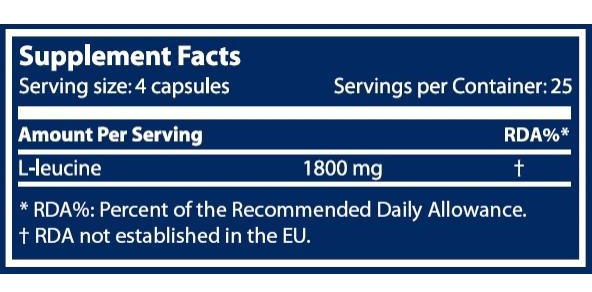 Leucine 100 caps