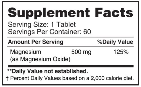 Magnesium 500 mg - 60 таб