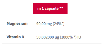 Vitamin D3 + Magnesium - 60 капс