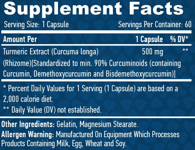 Curcumin /Turmeric Extract/ 500 мг - 60 капс