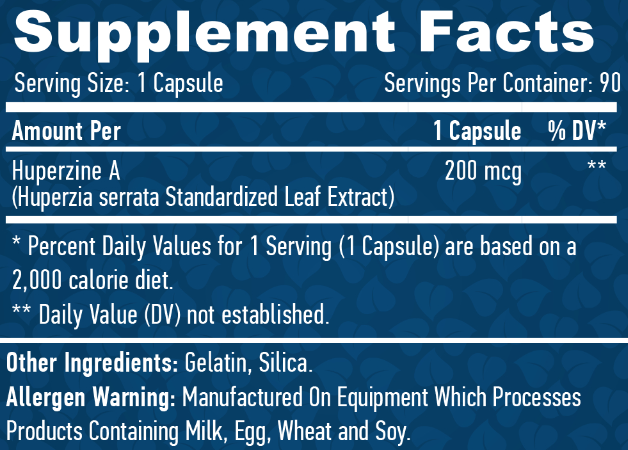 Huperzine A 98% Extract 200 мкг - 90 капс