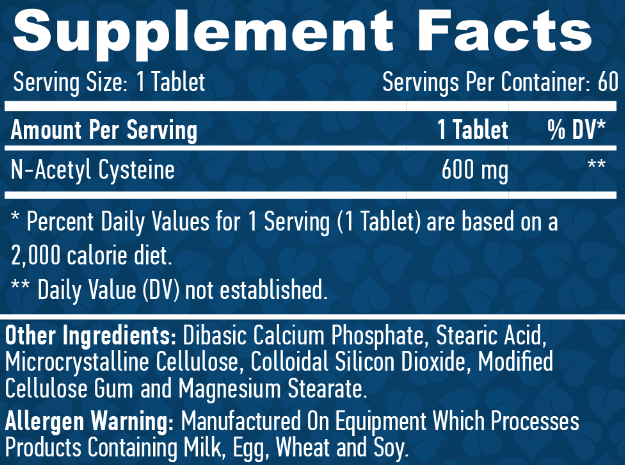 N-Acetyl L-Cysteine - 60 таб
