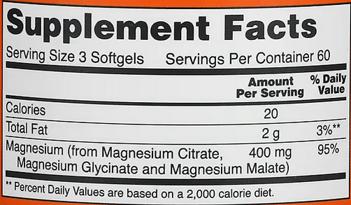 Magnesium 134 мг - 180 софт капс