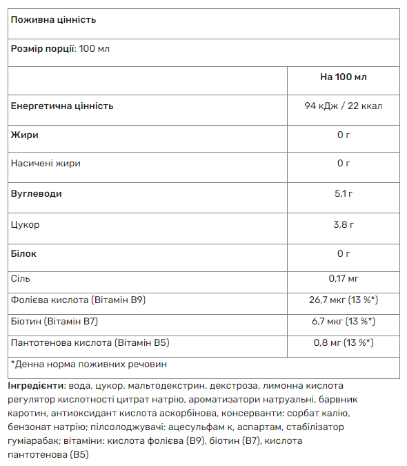 Isotonic Sports Drink 750 ml